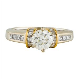 18K 1.60 ctw. DIAMOND ENGAGEMENT RING